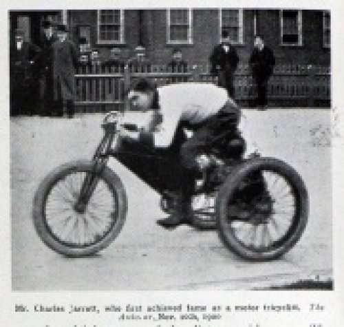 The world’s first 2-wheeled motorcycle race was held on an oval track at Sheen House, Richmond, Surrey, England