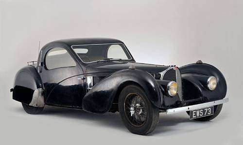 A rare unrestored 1937 Bugatti Type 57S Atalante Coupe that had been found in the garage of a British doctor a month earlier, was sold at a Paris auction for some $4
