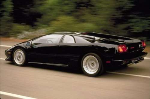 The Lamborghini Diablo VT, 4WD, was introduced to the press and the public during the Geneva Motor Show