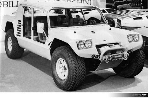 The Lamborghini Cheetah – Lamborghini’s first attempt at an off-road vehicle that wasn’t a tractor was presented at the ’77 Geneva Motor Show