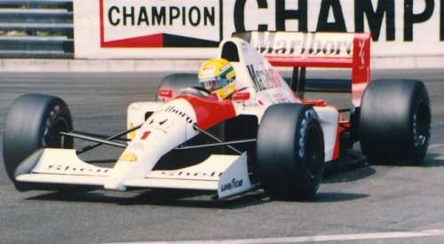 Ayrton Senna driving a McLaren-Honda MP4/6 won the Monaco Grand Prix at Monte Carlo