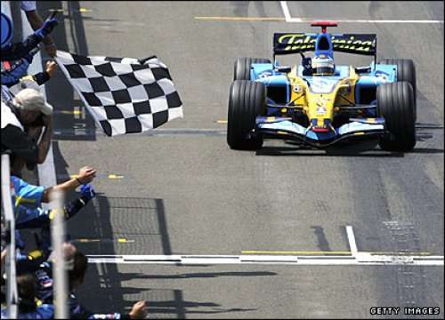 The British Grand Prix at Silverstone was won by Fernando Alonso in a Renault R26