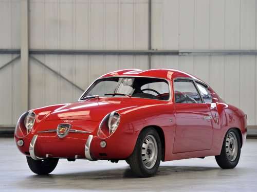 Driving a Fiat Abarth 750, with bodywork by Bertyone, Carlo Abarth set a whole series of speed and endurance records on the Monza Track