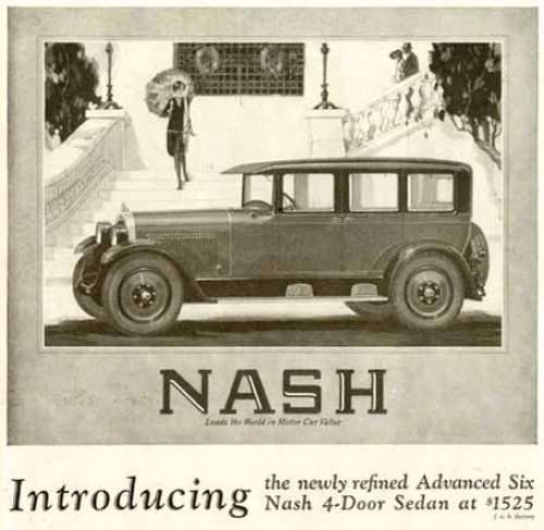 The Nash Motor Company, based in Kenosha, Wisconsin, US, was founded by former General Motors president Charles W