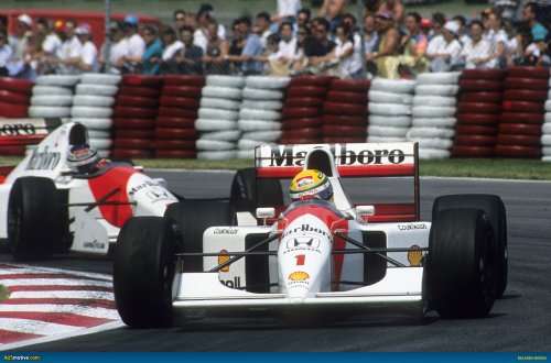 Gerhard Berger driving a McLaren-Honda MP4/7A won the Canadian Grand Prix held in Montreal