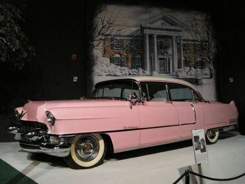 A pink 1961 Cadillac once owned by Elvis Presley was sold at auction for £21,000 in Derbyshire