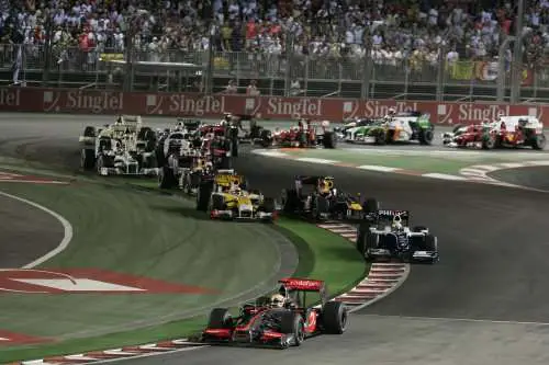 The Singapore Grand Prix was won under the lights by McLaren-Mercedes driver and reigning world champion Lewis Hamilton