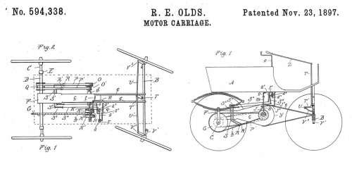 Ransom Eli Olds of Lansing, Michigan, was issued a US patent for his ‘motor carriage’, a gasoline-powered vehicle that he had constructed the year before