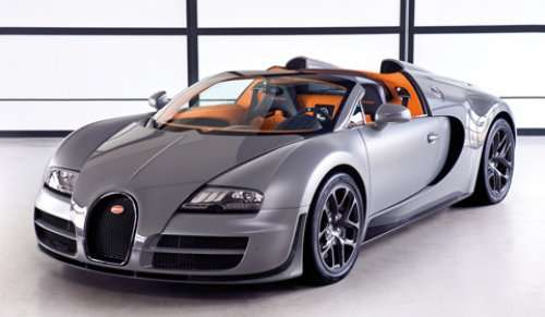 The Veyron Grand Sport Vitesse version of the Bugatti Veyron became the fastest roadster in the world, reaching an averaged top speed of 408