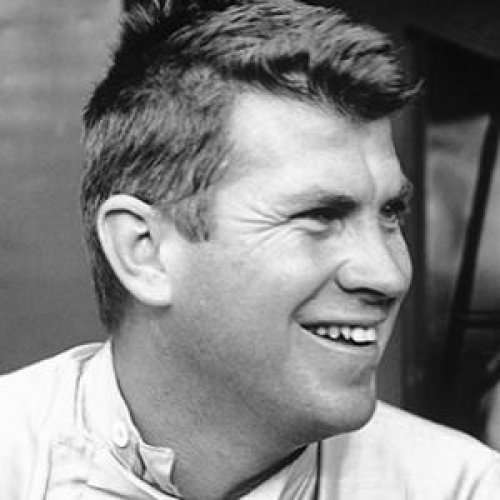 Ronnie Bucknum (56), an American racecar driver, and the first person to drive a Honda-engined car in Formula One died