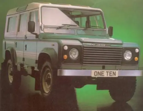 The Land Rover One Ten, which later became known as the Land Rover Defender was announced